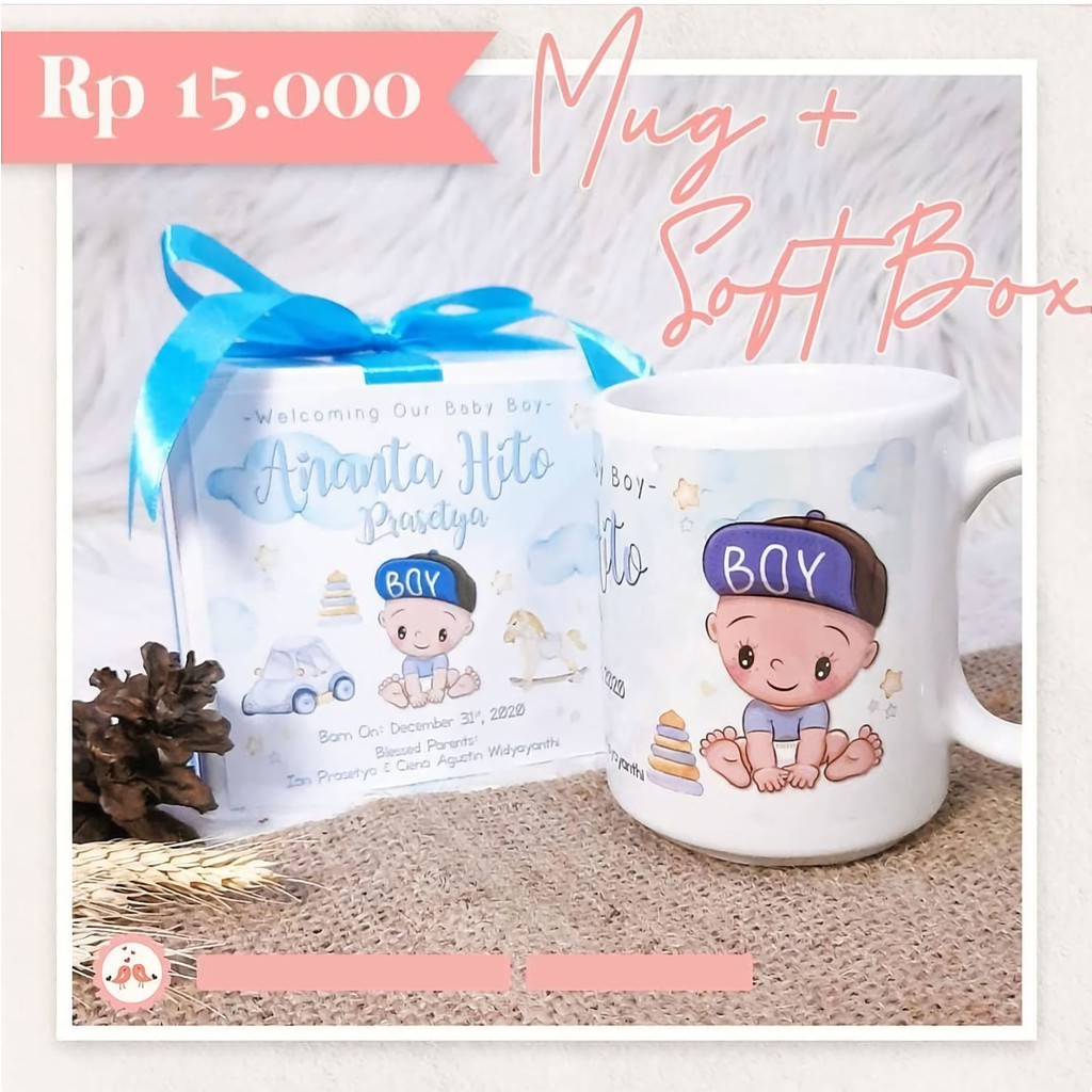 souvenir mug custom mug ultah mug aqiqah souvenir event souvenir reuni