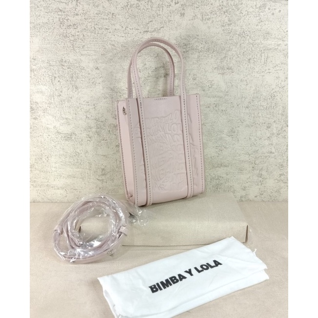 Tas Bimba Y Lola Mini Bolso Tote Rosa Claro New Original