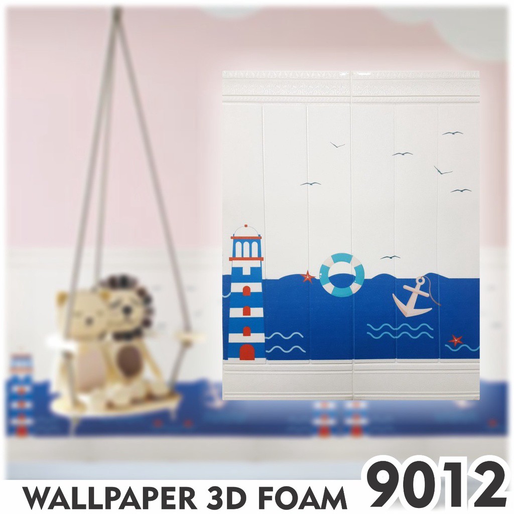 BISA COD!!Wallpaper 3D foam Wallfoam 70CM X 90CM