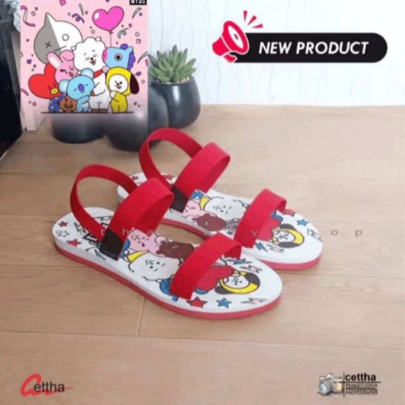 Sandal Gunung Anak Perempuan BT Karet