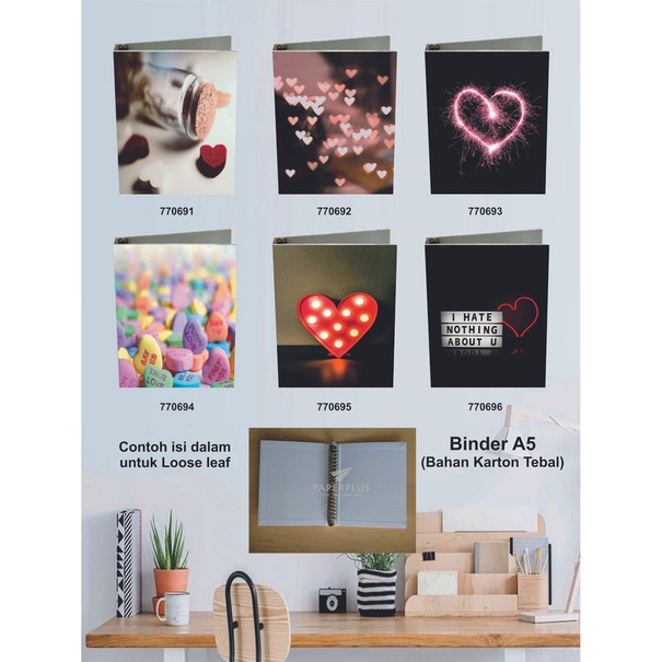 

Binder A5 / Binder Note A5 / Love / Set 2970