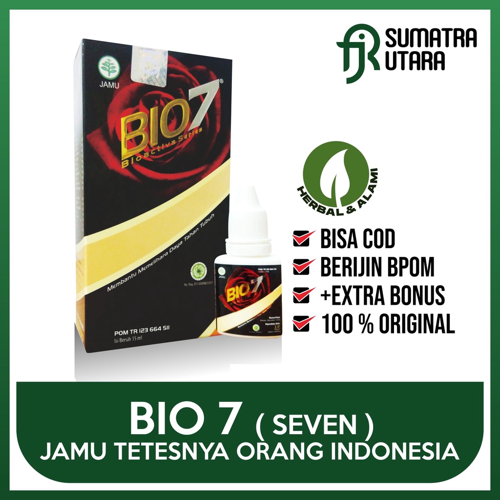 BIO7 OBAT JAMU TETES DIABETES DARAH TINGGI KANKER HERBAL ORIGINAL BPOM BIOSEVEN