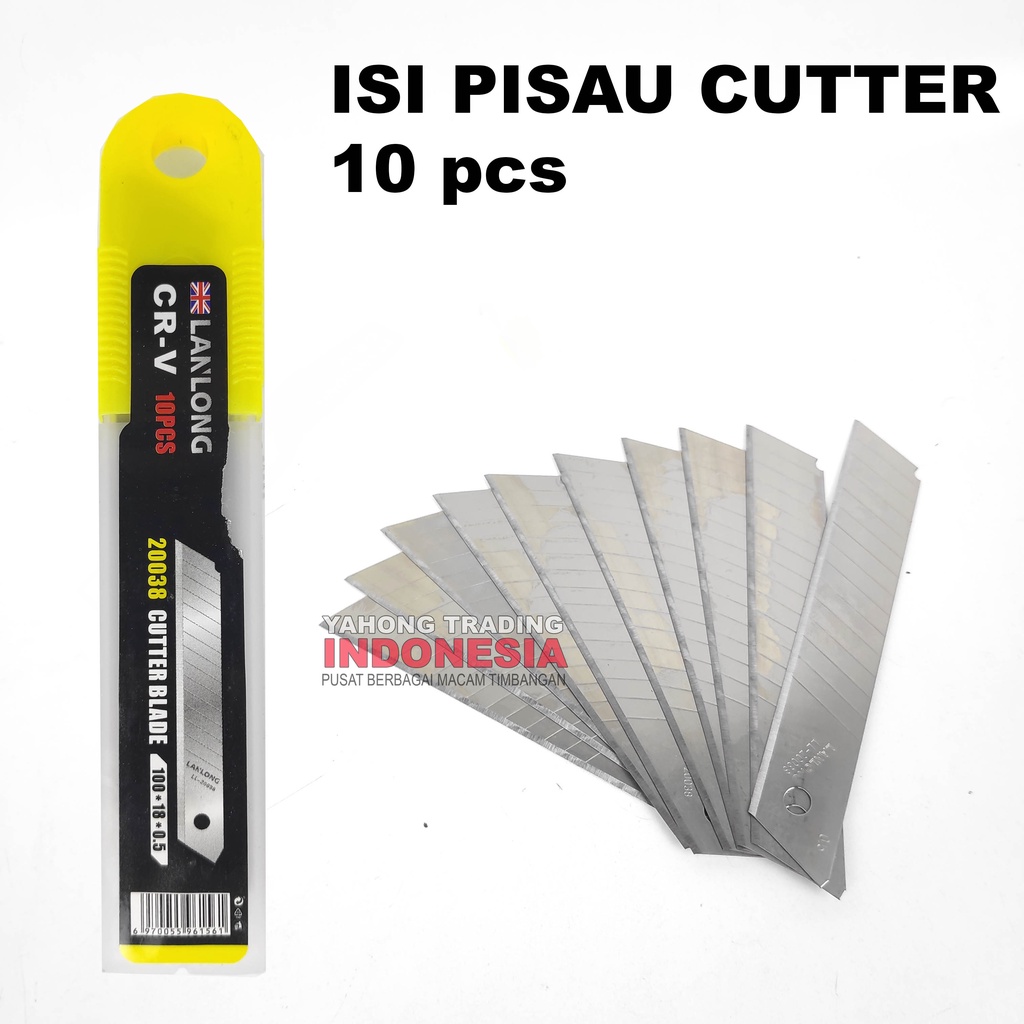 1 Pak isi Pisau Cutter Cuter 10 pcs LANLONG