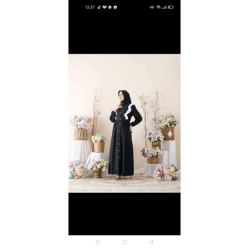 gamis renda hitam