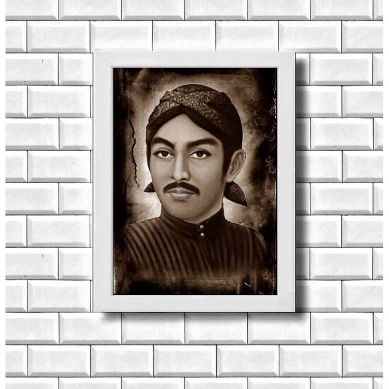 Hiasan dinding poster sunan kalijaga & bingkai foto