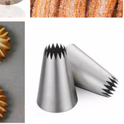 ✫ Spuit no 7FT spuit kue sus eclair kue kering churros sagu keju semprit sus kering cetakan kue 7ft