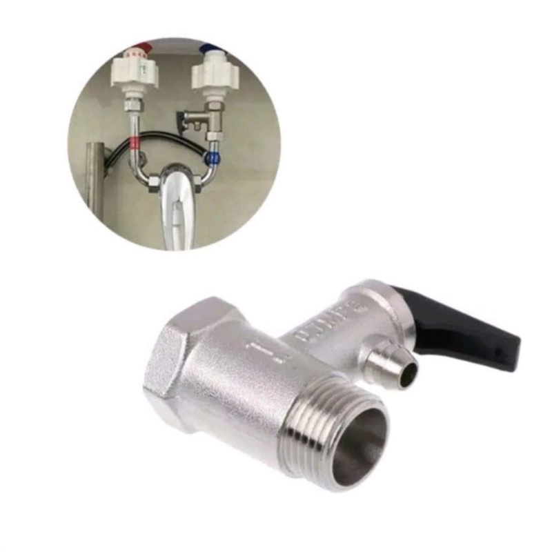 Safety valve Kuningan - klep pengaman air water heater safeti valve - Safeti Valve panas dingin