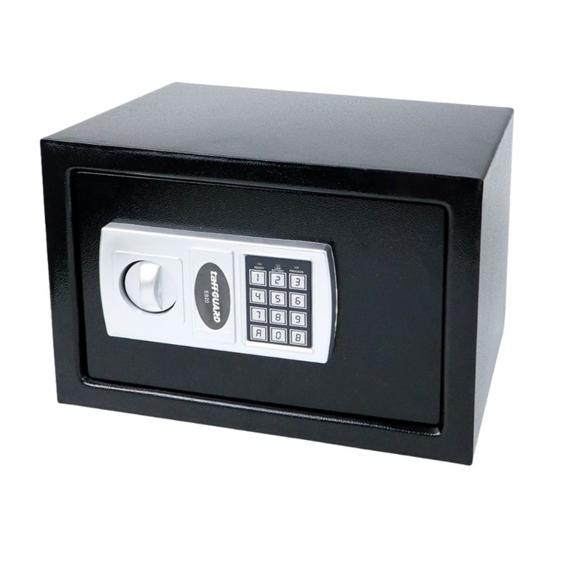 TaffGUARD Kotak Brankas Hotel Mini Password Safe Deposit Box Besar - EB20 - Black