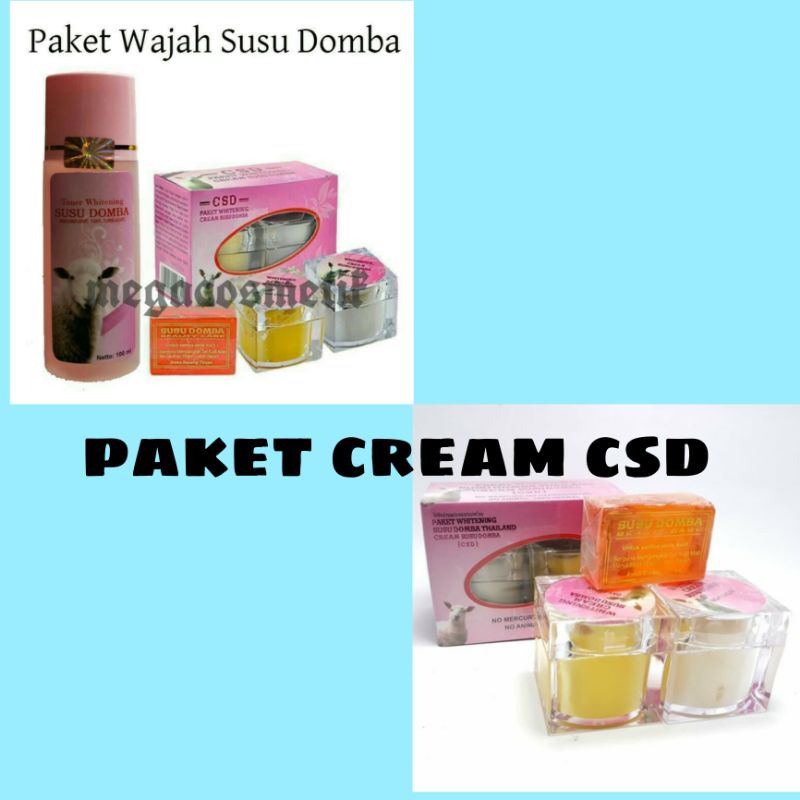 CREAM CSD 3IN1 KEMASAN BESAR / CREAM SUSU DOMBA / HOLOGRAM ORIGINAL ( TUTUP POT EMBOS