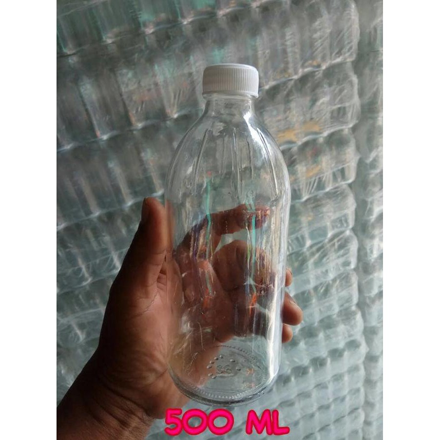 BOTOL KACA BENING 500 ML