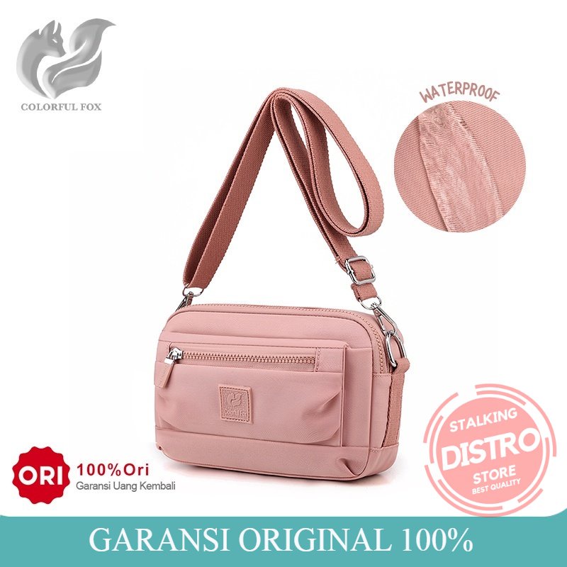 Tas Selempang Wanita COLORFUL FOX 0475 Sling Wanita Shoulder Bag Wanita Tas Anti Air tas wanita tas 
