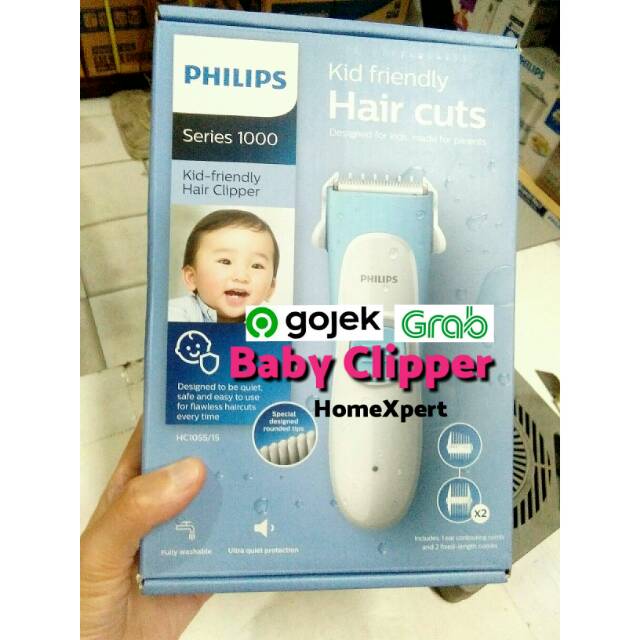 Original Philips HC1055 Baby Hair Clipper Cukur Rambut Bayi Trimmer Pisau Asli, Baru, Garansi Resmi