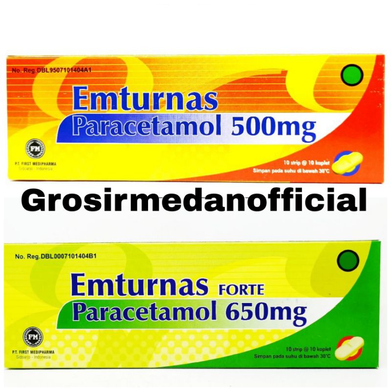 EMTURNAS TABLET EMTURNAS FORTE - PARACETAMOL PENURUN PANAS DEMAM SAKIT KEPALA