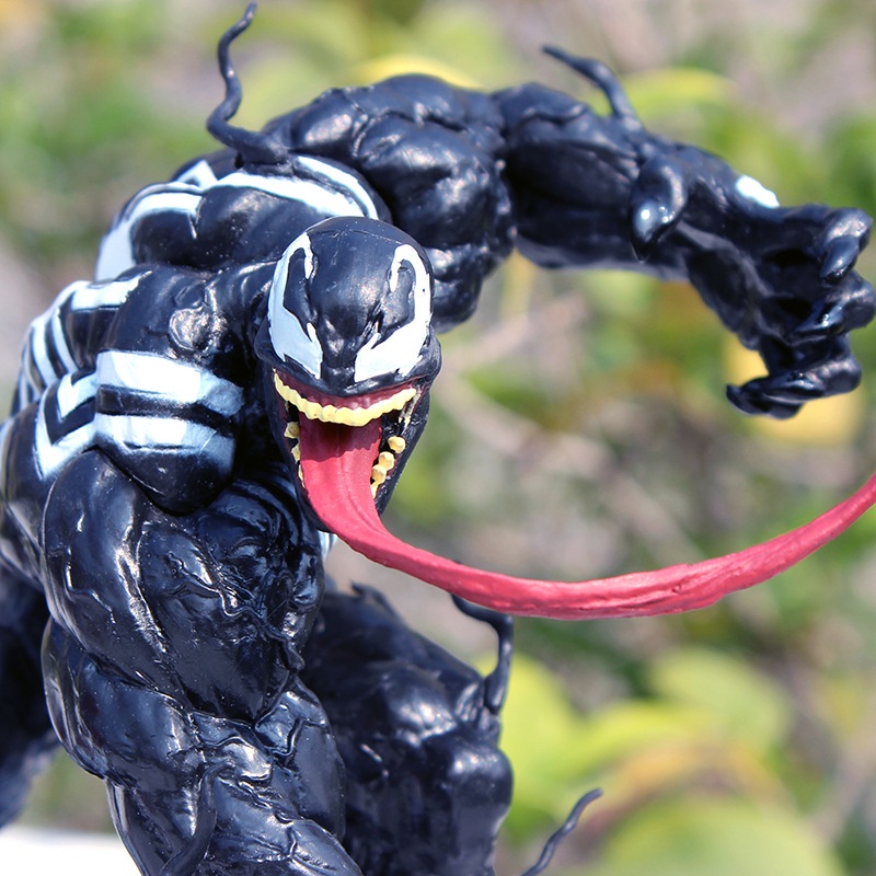 Mainan Action Figure Model Marvel Carnage Black Venom Brock Spider-Man Bahan Pvc