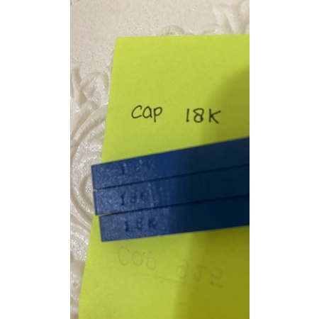 CAP KADAR EMAS 18K/CAP KADAR PERHIASAN ANGKA 18K/CAP ANGKA EMAS 18K