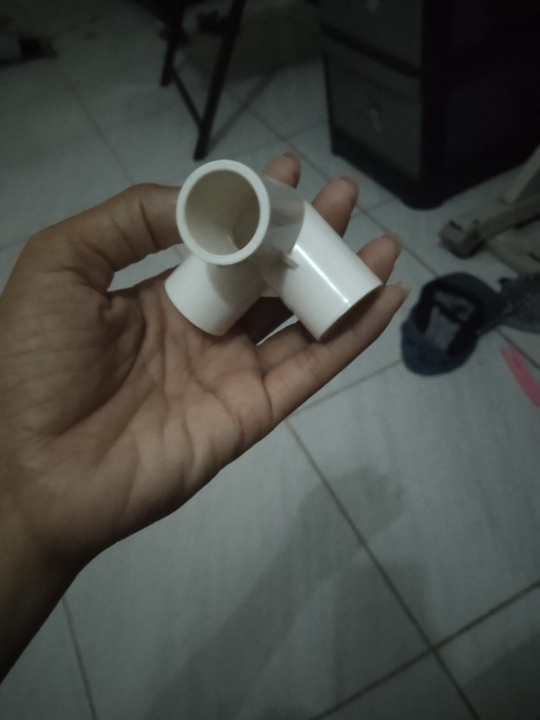 1pc Konektor Pipa Pvc 3 Arah/4 Arah Ukuran Id 20/25/32mm Untuk Od 20/25/32mm