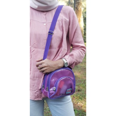 Tas slempang mika transparan wanita sling bag