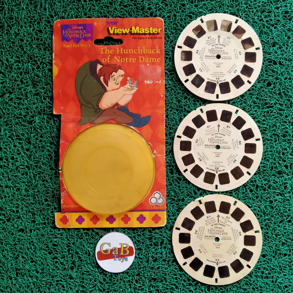 Kaset Film ViewMaster The Hunchback of Notre Dame 3D View Master - Tyco - Disney