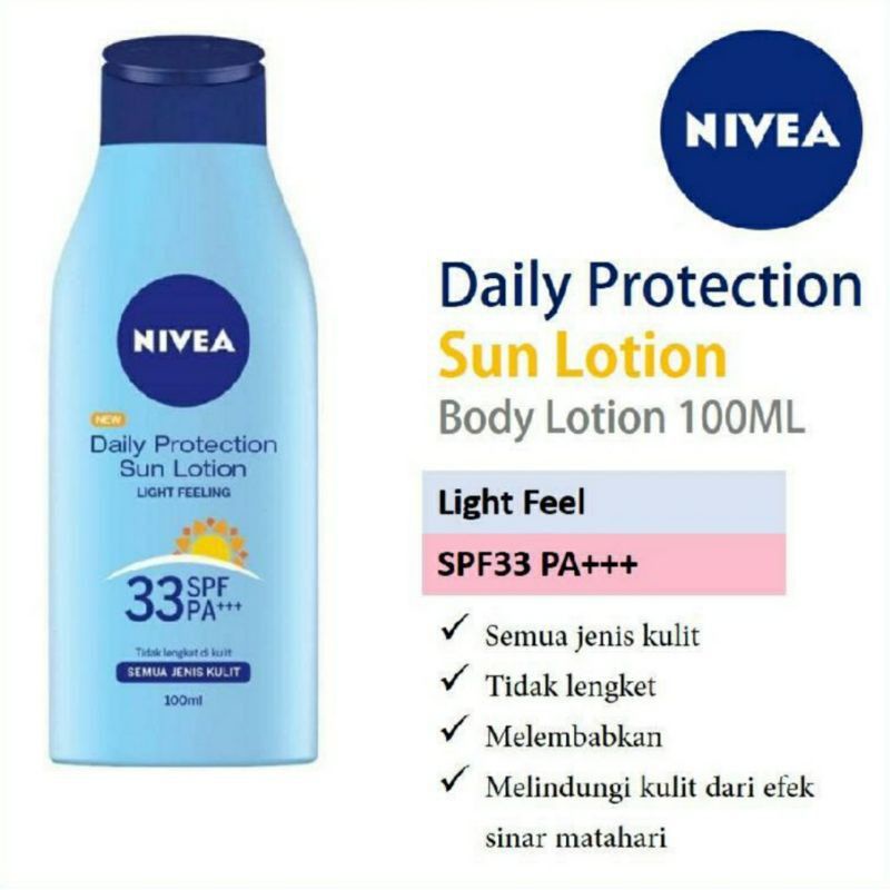 ☘️Yuri Kosmetik☘️ NIVEA SunsBlock Spf 50/PA+++ / SPF 33 PA+++ 100mL