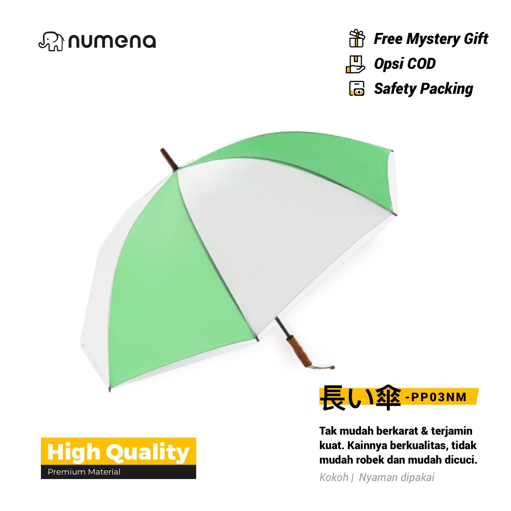 Payung Golf Tongkat Murah Premium/Payung Waterproof Mobil Panjang/Perlengkapan Rumah Outdoor PP03NM