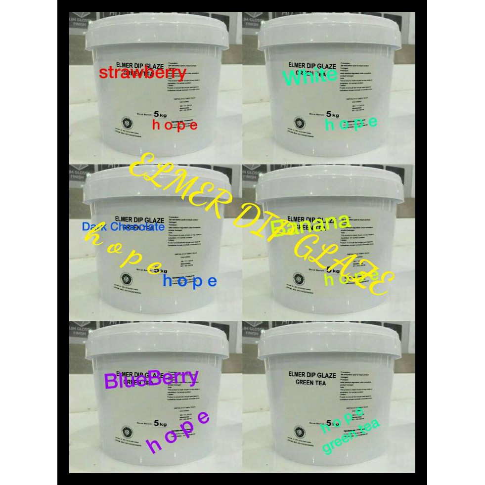 

Promo Elmer - Dip Glaze 5Kg (Varian Rasa ) 1Pail - Apple