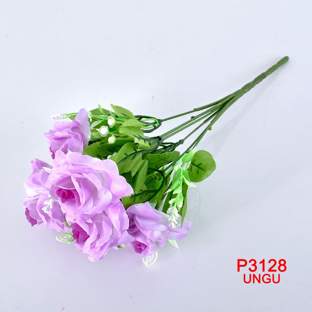 TIB COD P3128 ( 1 KILO BISA MUAT 28PCS) BUNGA DEKORASI/ BUNGA HIAS/BUNGA ARTIFISIAL/BUNGA IMPORT-UNGU