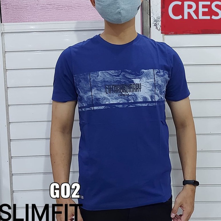 gof CRESSIDA KAOS Pakaian Pria Atasan Kaos Oblong Casual Santai Slimfit Lengan Pendek Original Brand