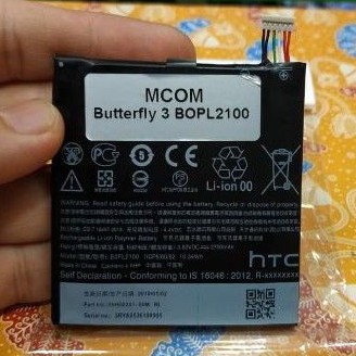 baterai HTC butterfly 3 BOPL2100 ORIGINAL battery battle batt Mantup murah meriah