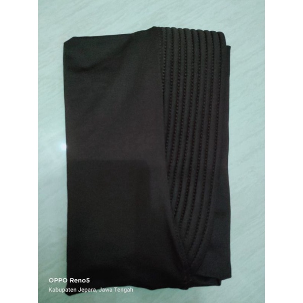 Jilbab Jersey Bergo Tasya Jumbo size 80 x 110 cm / khimar XL / Jilbab Jersey Instan Jumbo-Coklat pramuka