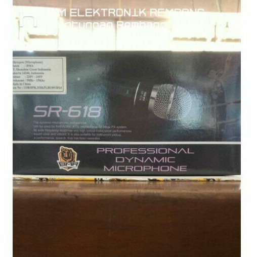 MIC BMA SR 618 DYNAMIC MICROPHONE BMA SR 618