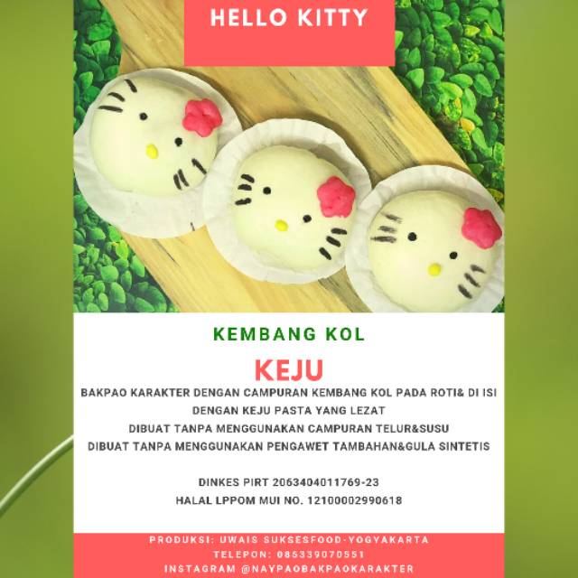 

Bakpao karakter keju