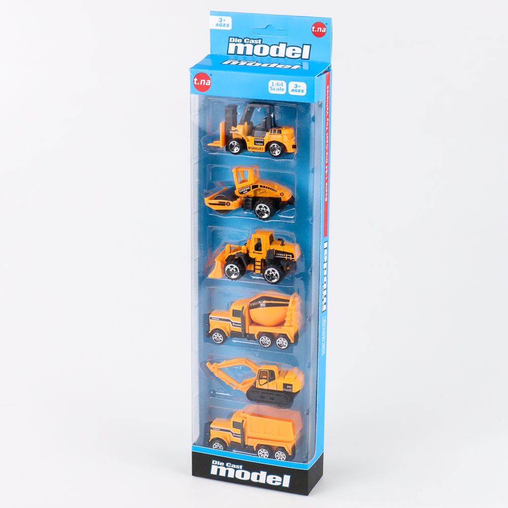 Mainan Mobil-Mobilan Truk Construction Diecast 6 PCS - TH735