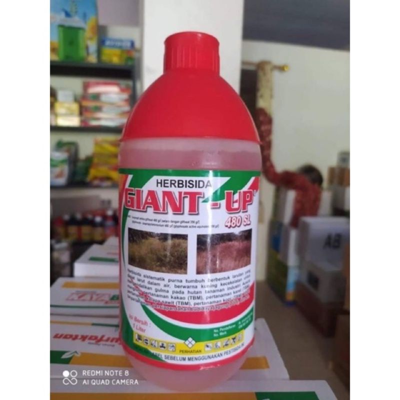 1 Dus Herbisida Giant Up 480SL 1Liter x 20 Botol Lebih Hemat Glifosat 1Liter x 20