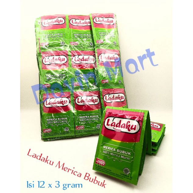 Ladaku Merica Bubuk Renceng 12 Sachet 3 gram