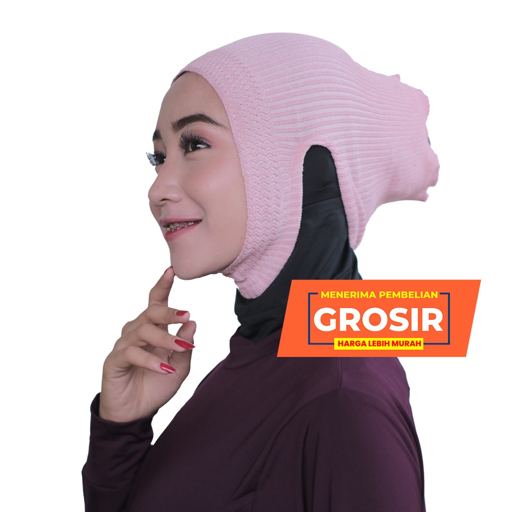 Jual Ciput Anti Budeg Inner Bandana Rajut Inner Hijab Jilbab Kerudung Ciput Anbud Ciput