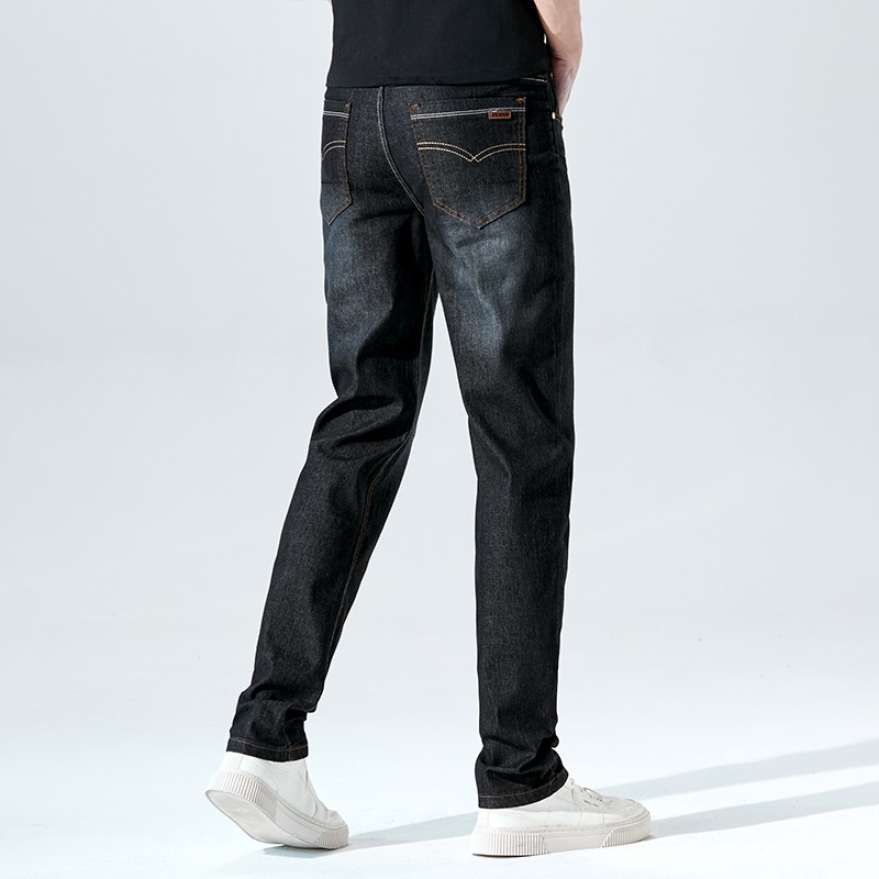 Bosgo Celana panjang jeans standart Pria warna Hitam dan Biru  Jeans Celana Panjang /celana jeans pria cowok