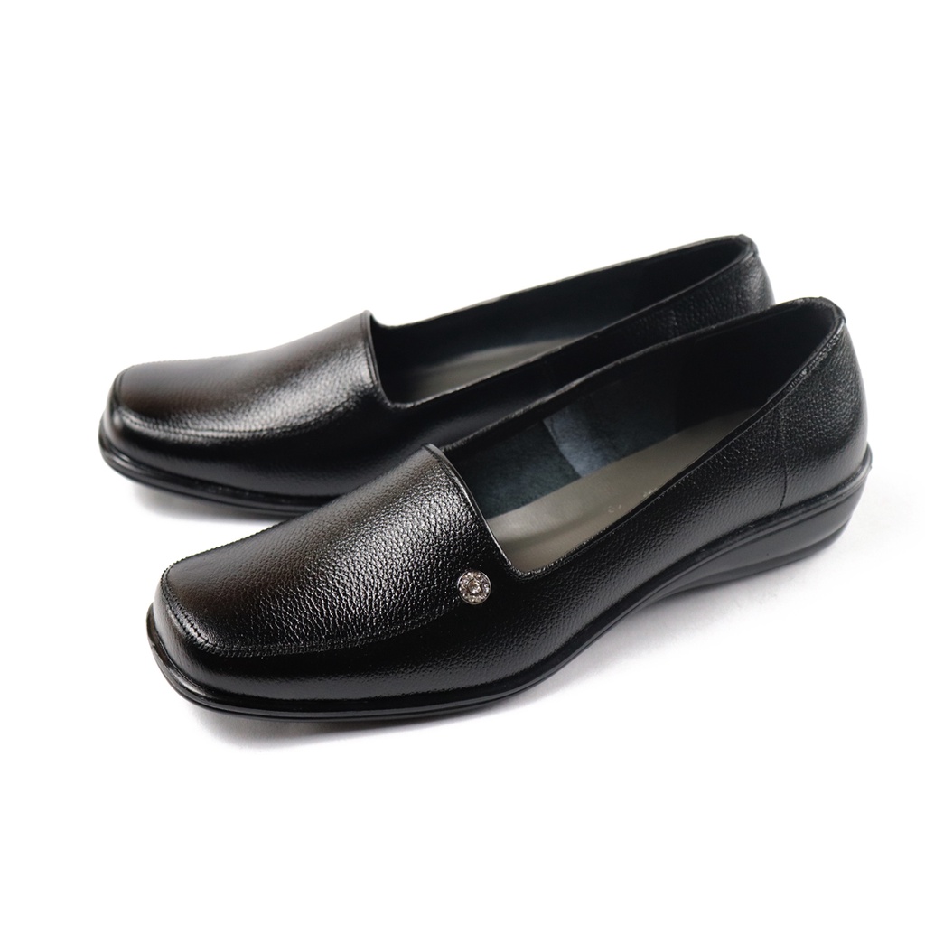 Sepatu Pantofel Wanita Kulit Pantopel kantor Formal  Original Grutty-IN016 Hitam