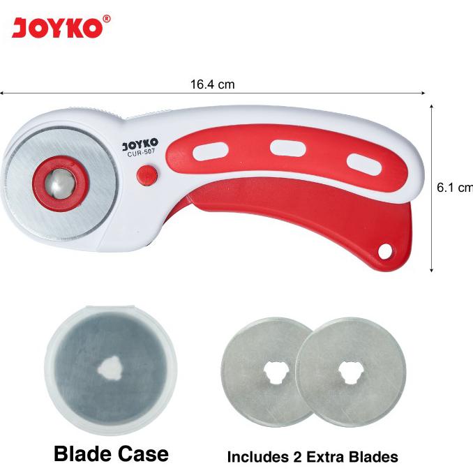 

Hadir Joyko Rotary Cutter / Cutter Putar + Refill Cutter Baju Kain Cur-507 Diskon