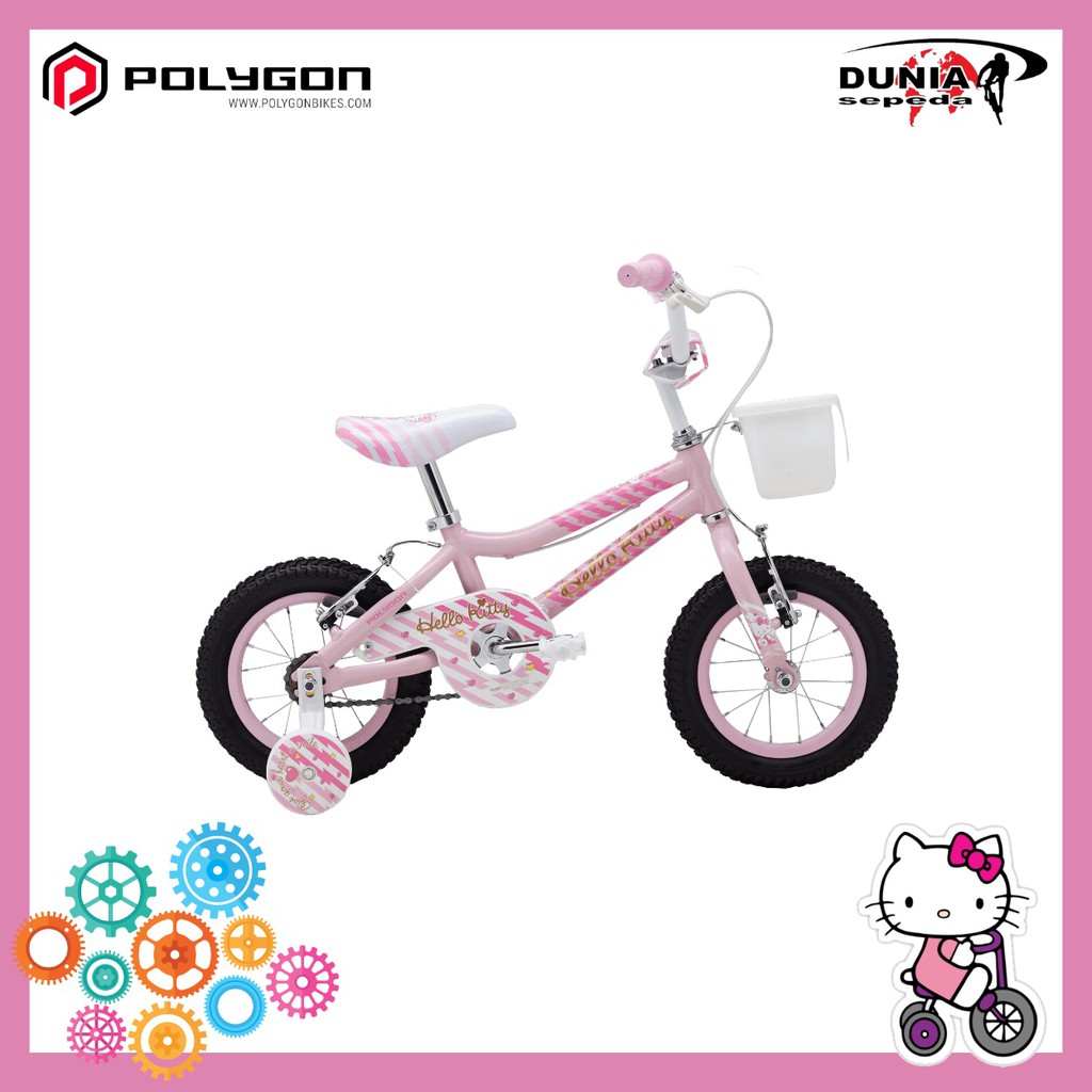 Polygon Hello  Kitty  12 Sepeda  Anak  Shopee Indonesia