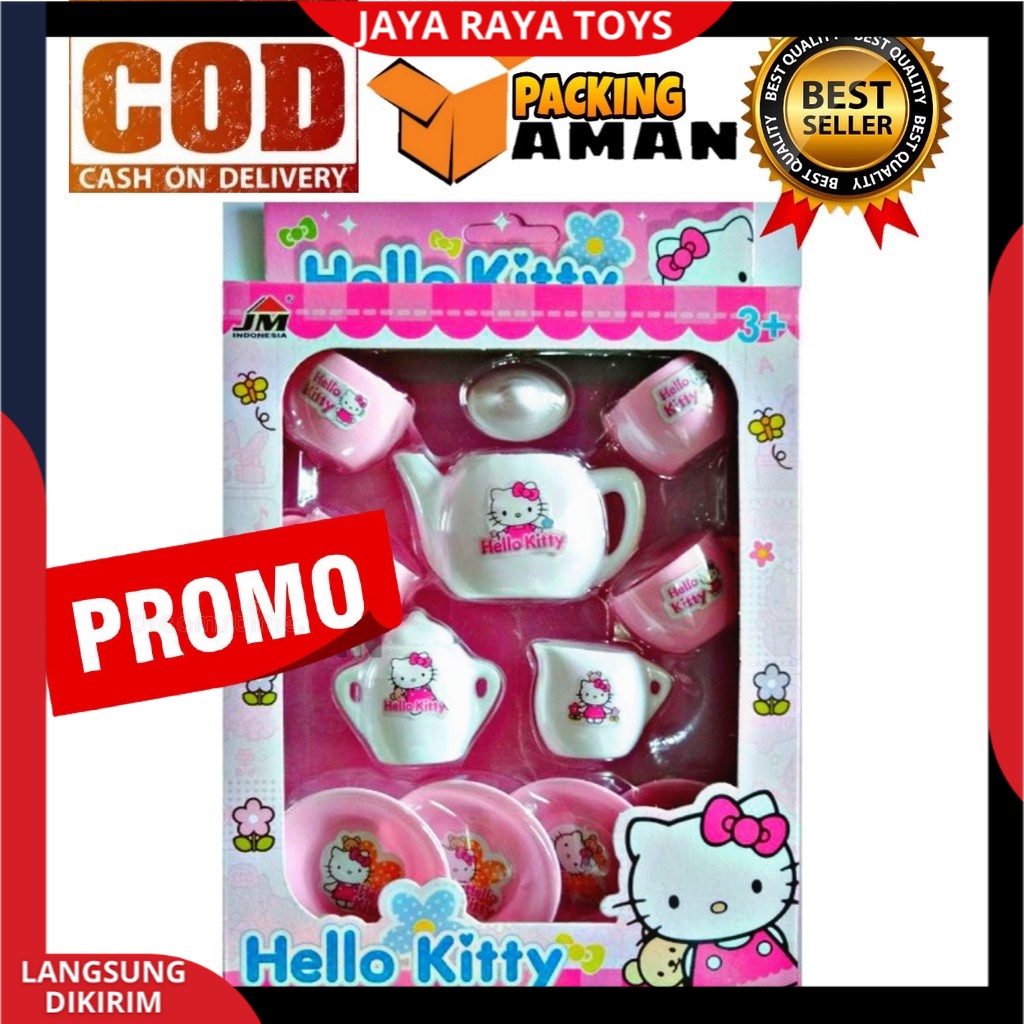 PROMO Mainan Anak Perempuan Mini Tea Set Teko Cangkir / Kitchen Set / Alat Dapur / Cooking Set