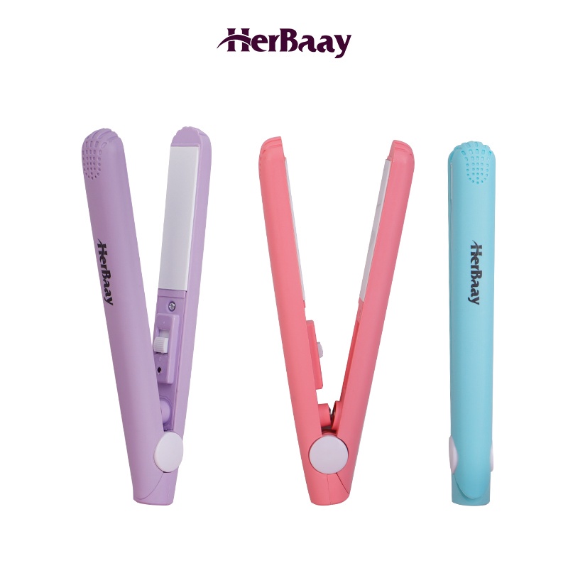 Herbaay Catokan Mini Karakter 2 in 1 Lurus Catok  Curly Rambut Pelurus Rambut