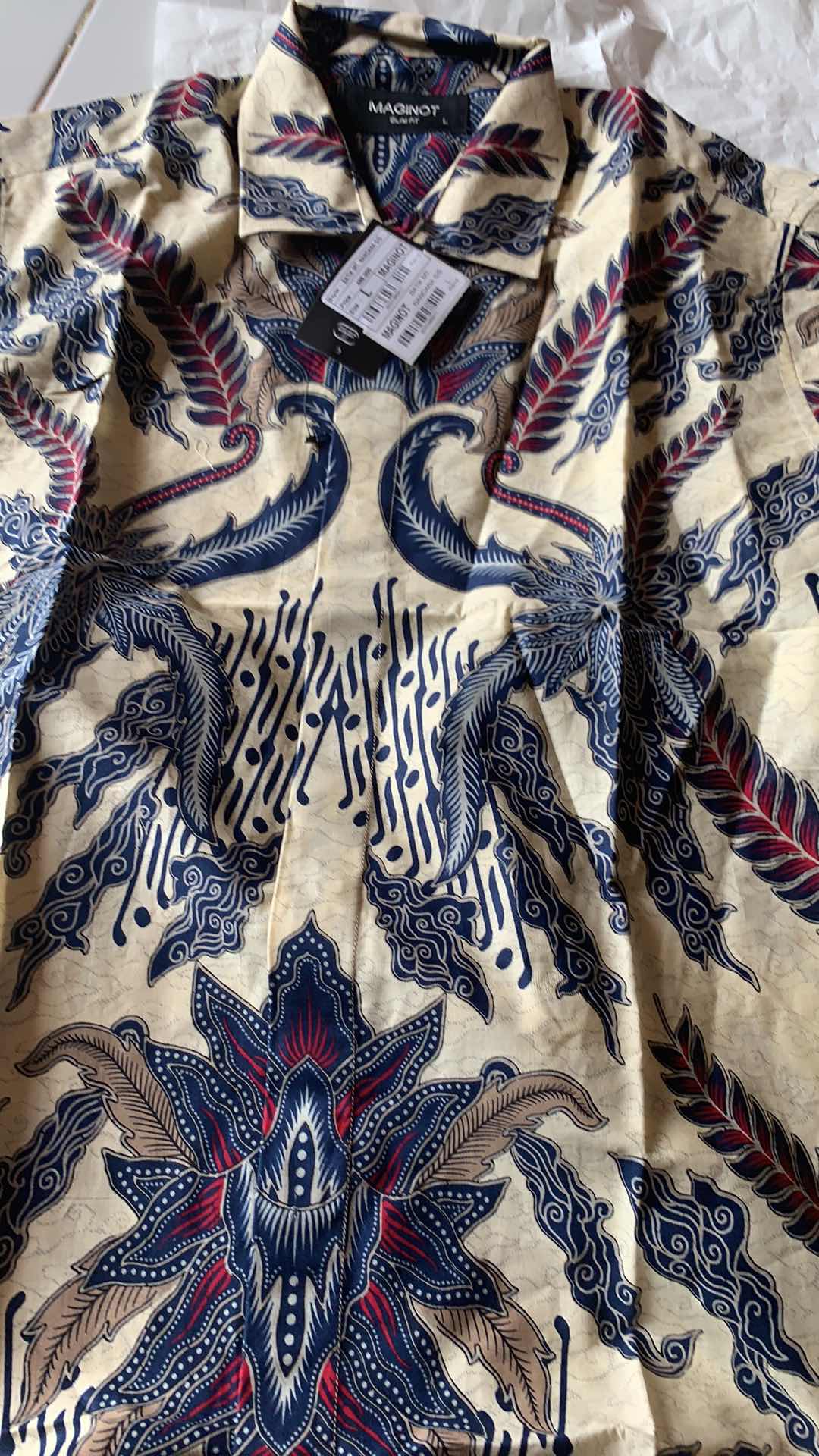 Maginot Kemeja Batik Pria Nandana-ss Lengan Pendek