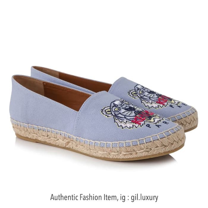 Kenzo Espadrilles Shoes Sepatu Kets Kenzo Original Kenzo Biru Muda