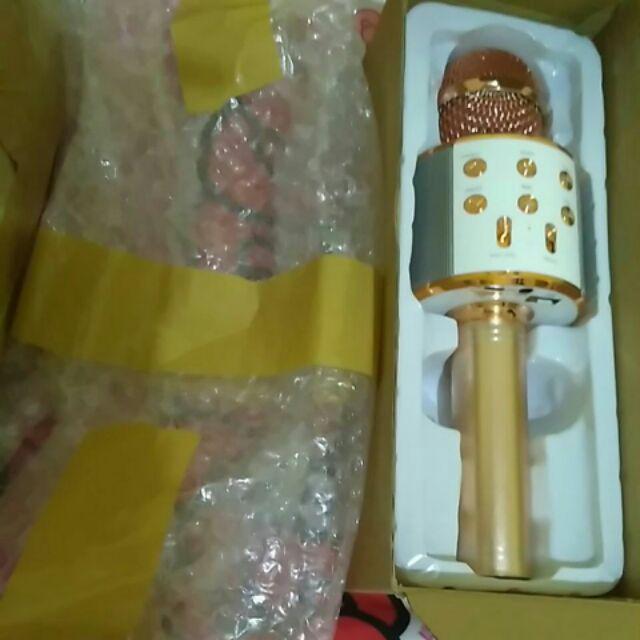 Mic Ws-858 Protable Ws858 Bluetooth Wireless Karaoke Smule