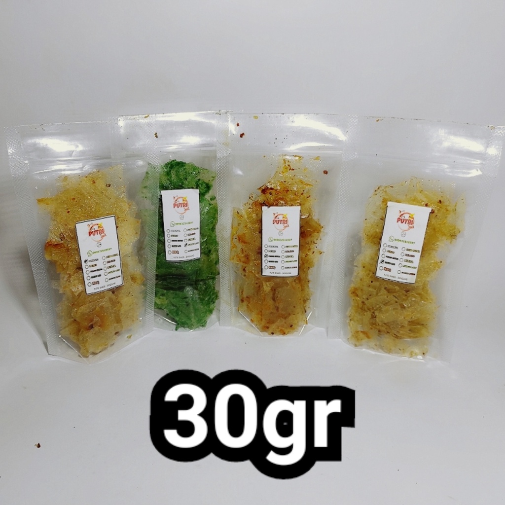 Keripik Kaca / Keripik Beling Kemasan Standing Pouch 30gr