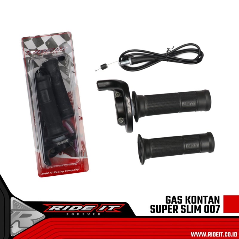 Gas Kontan Ride It Polos Besi Model YZ Gas Spontan Racing Tanpa Tombol