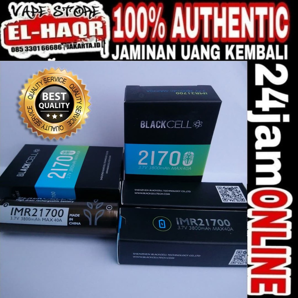 NEW BLACKCELL 21700 100%ORIGINAL BATTERY 3800mAh 40A Black Cell