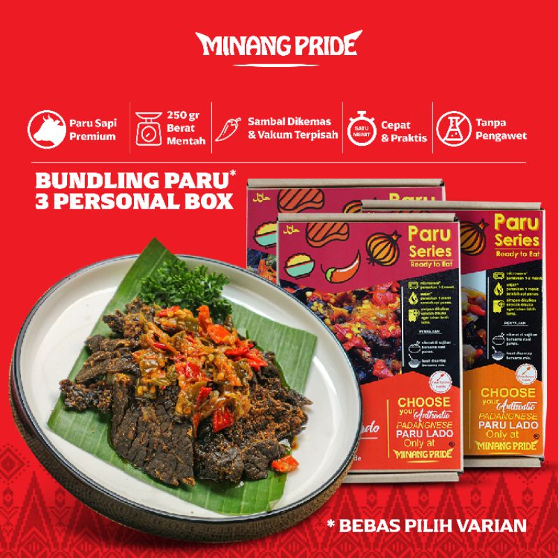 

Bundling 3 Box 250gr Paru in Box Minang Pride