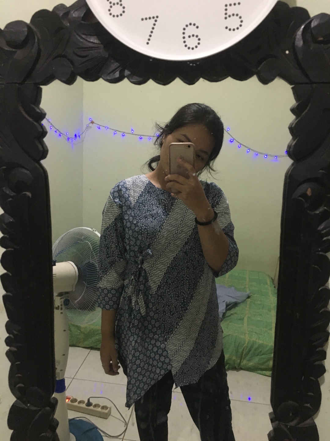 [cod] Tey-17 Batik Wanita Asj Sa Hrb026 Kenongo Kemeja Tosca Pendek Jumputan Kombinasi