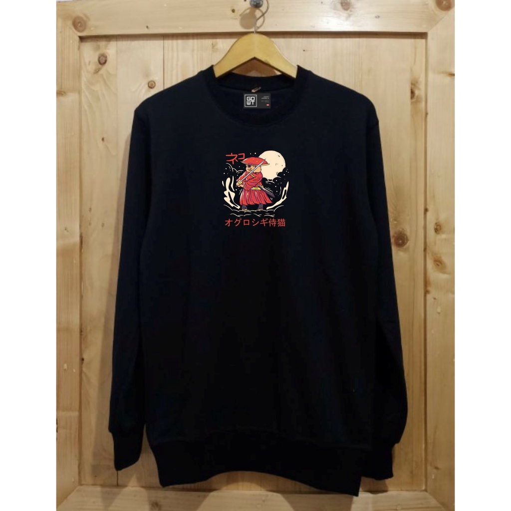 Jaket Distro Sweater Crewneck GODWIT Japan Original Brand Lokal Bahan Katun CR.024